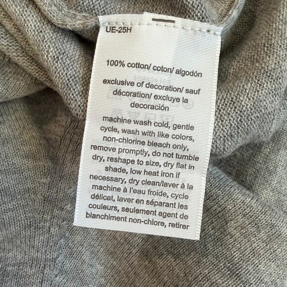 Tommy Hilfiger Gray, Polar Bear with Scarf, Jewel Neck Sweater- M - Picture 5 of 9